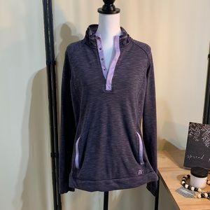 Avalanche Purple 1/4 Snap Pullover Sweater Sz M